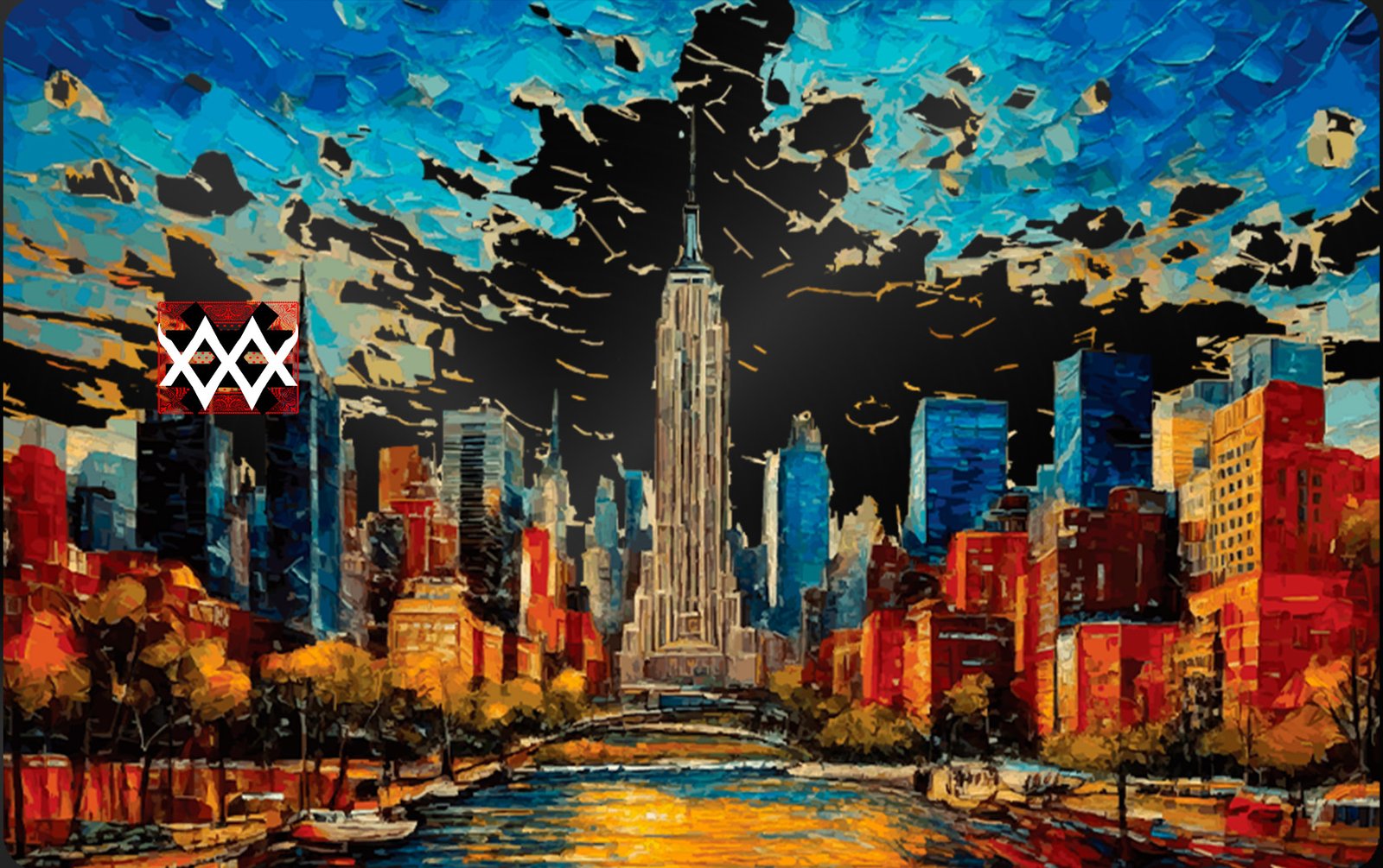Color Fusion Card Van Gogh black