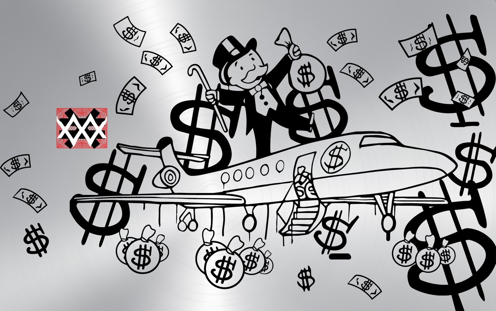 Exclusive Collection Card Jet Money silver