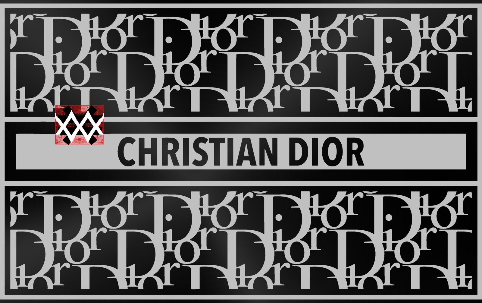 Luxury Card Christian Dior black