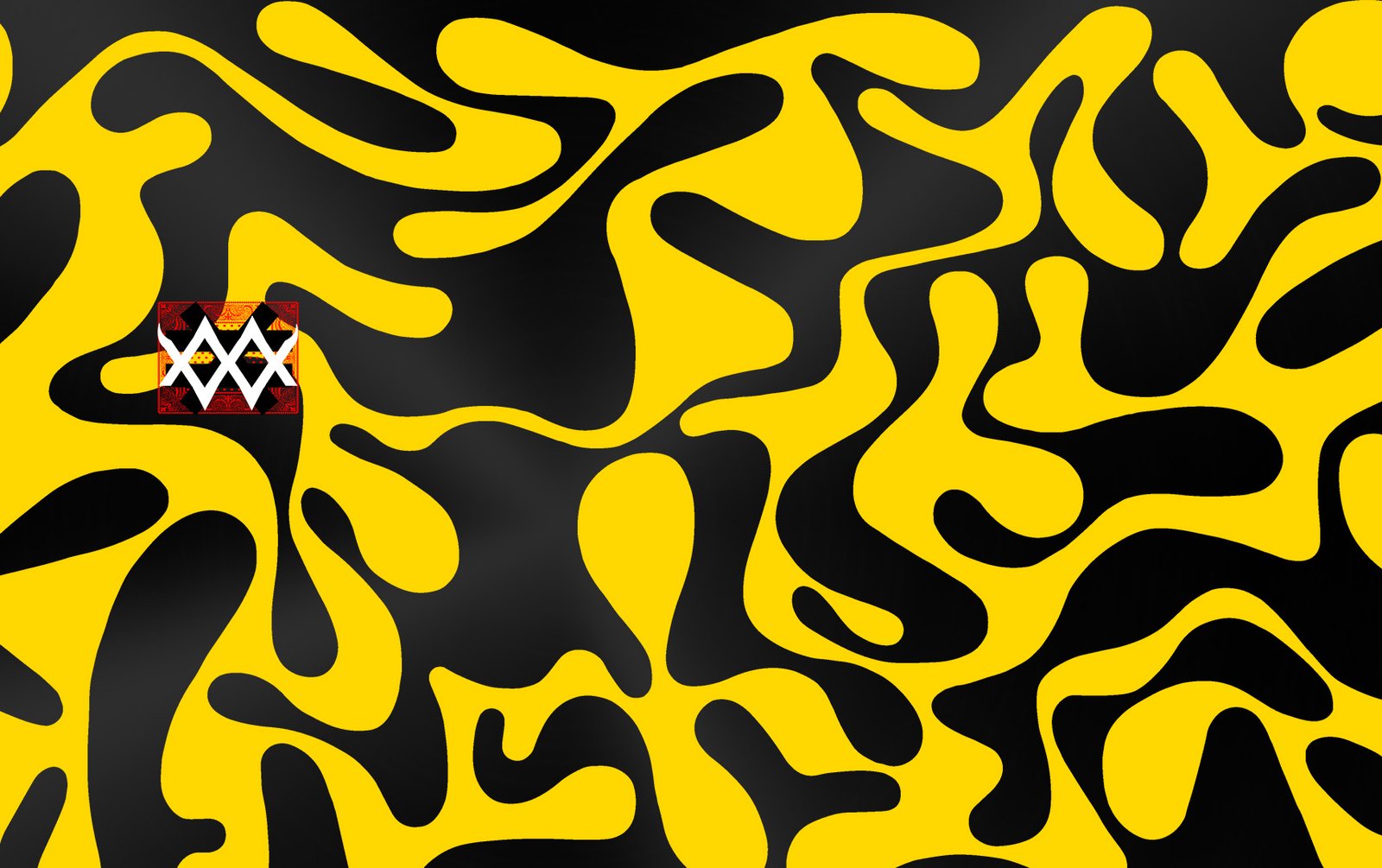 Pattern Card Liquid Loops blackgold