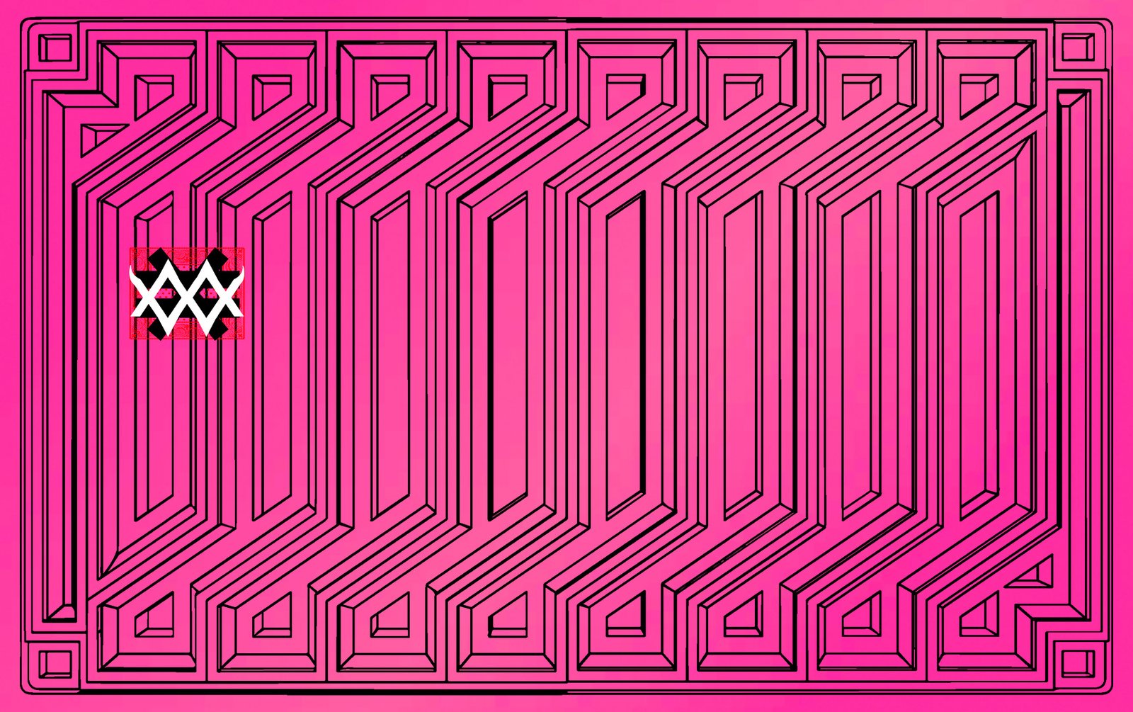 Pattern Card Luxe Lines pink
